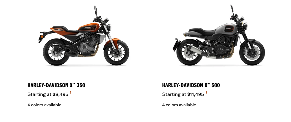 Harley-Davidson在澳洲推出X350、X500兩款入門車型